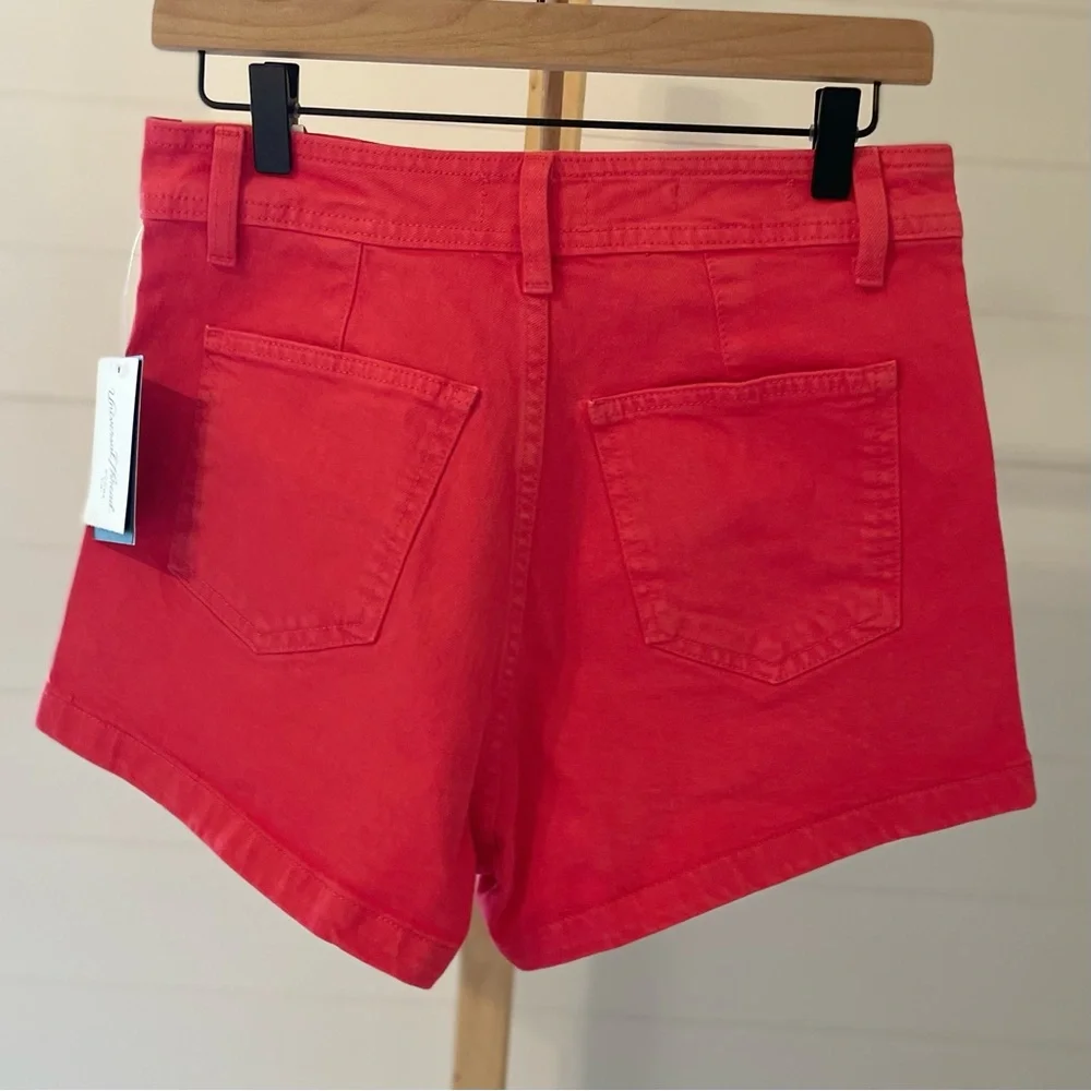Universal Thread Red High Rise Sailor Denim Shorts - Picture 3 of 6